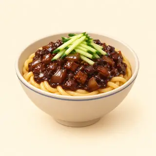 jajangmyeon / makaron z czarnej fasoli