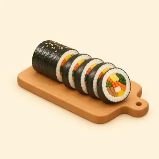 kimbap / rolka ryżowa w wodorostach