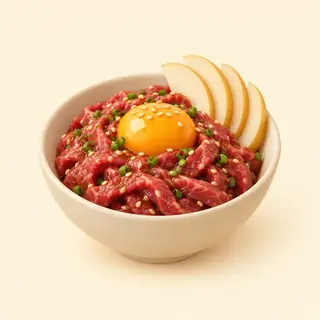 yukhoe / tatar wołowy