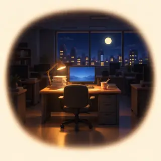 lavorare fino a tardi